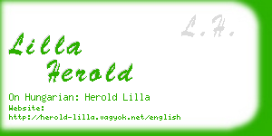 lilla herold business card